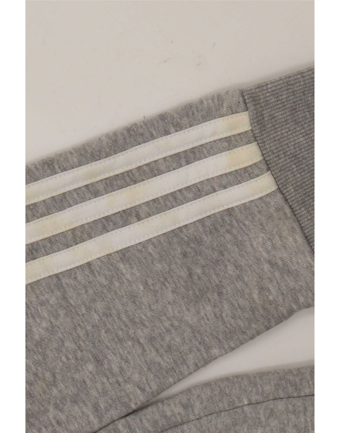 Adidas Hombre Sudadera Con Capucha Y Cremallera Suéter Gris Medio Moteado