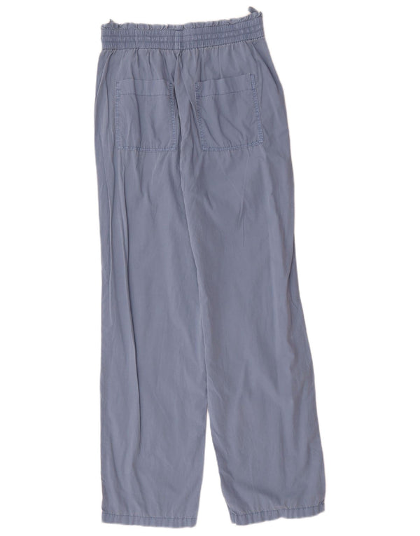 Marks & Spencer Pantalones casuales de corte holgado para mujer UK 8 Small W28 L29 Azul