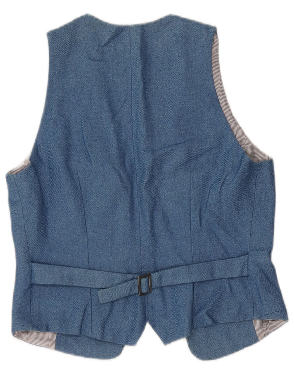 Toast Chaleco OPEN para mujer UK 6 XS Algodón azul