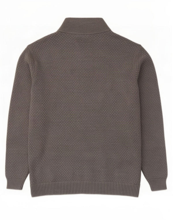 Jack & Jones Hombre Cárdigan Suéter XL Gris Colorblock Algodón