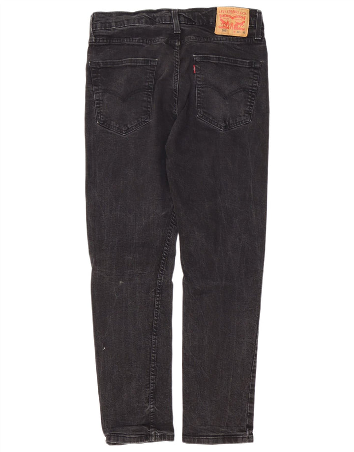 Levi's Vaqueros cónicos 502 para hombre W34 L29 Algodón negro
