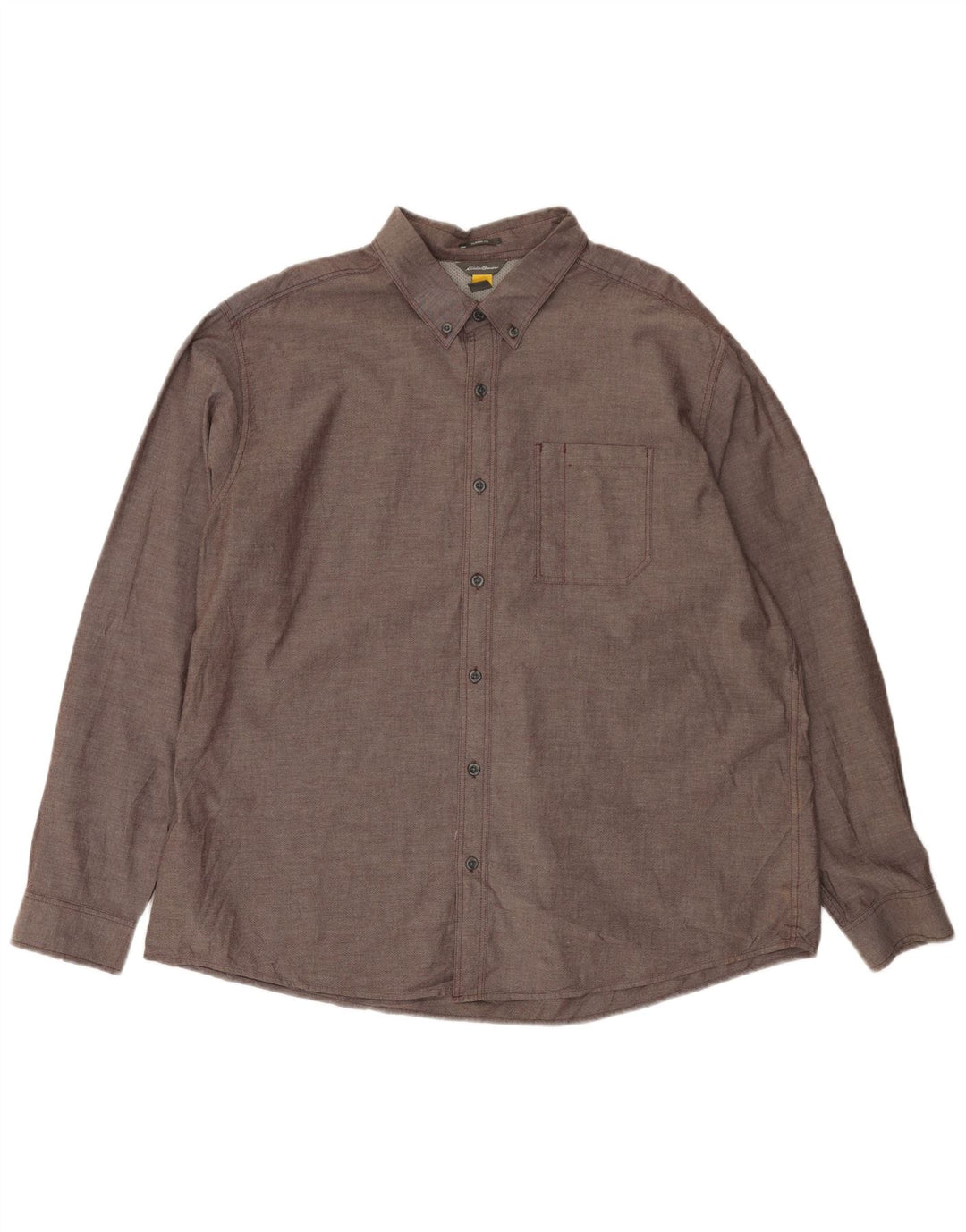 Eddie Bauer Camisa de ajuste clásico para hombre 2XL Algodón gris
