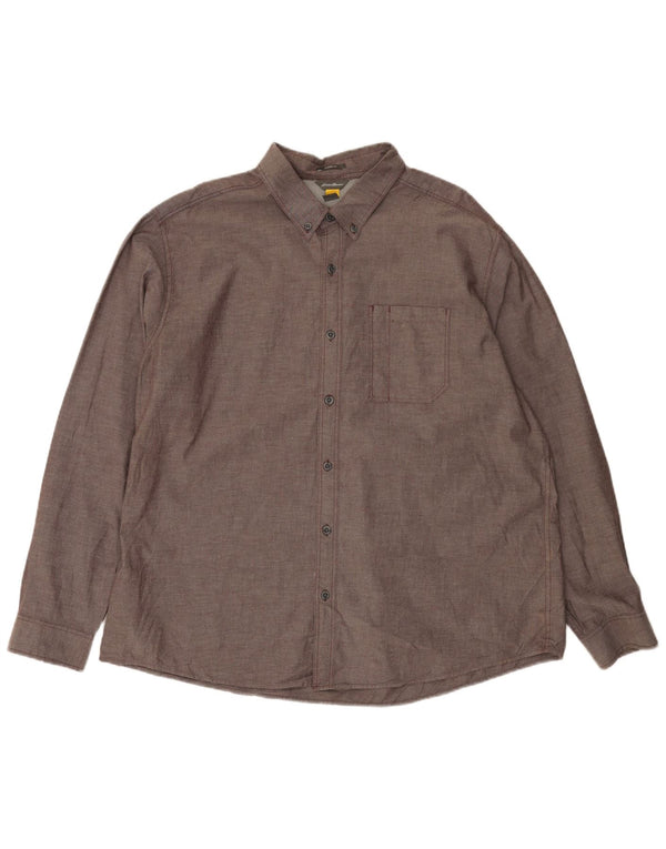 Eddie Bauer Camisa de ajuste clásico para hombre 2XL Algodón gris