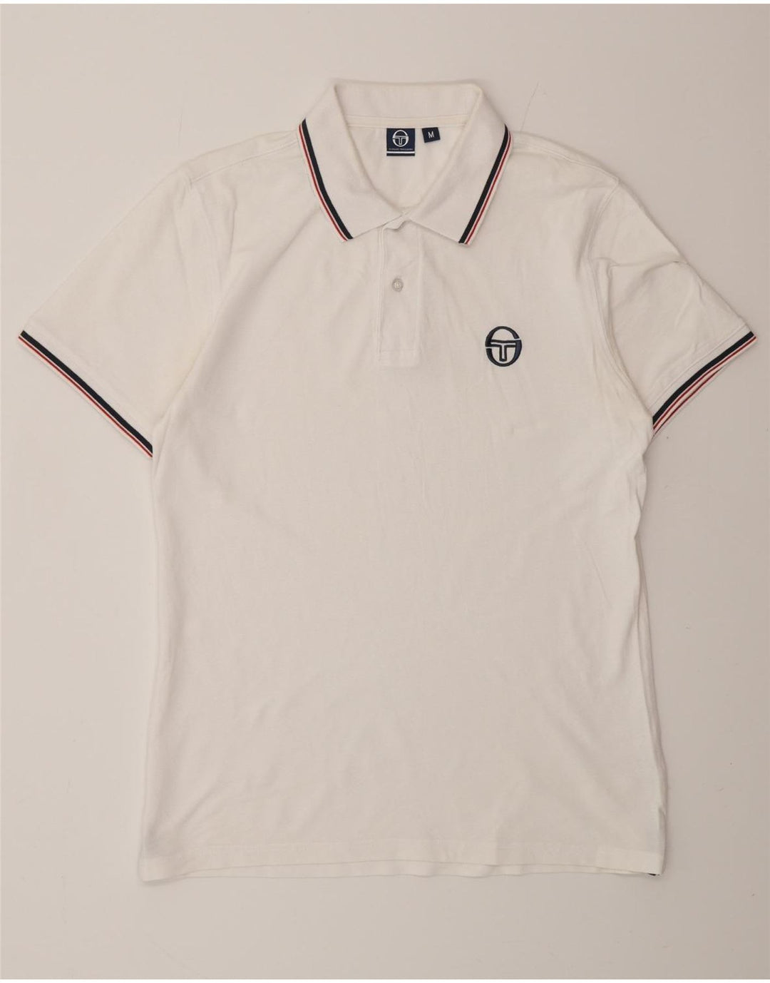 SERGIO TACCHINI Polo Hombre Algodón Blanco Medio