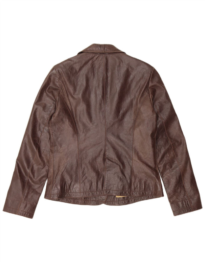 Massimo Rebecchi Chaqueta Blazer de 2 Botones para Mujer IT 46 Grande Marrón