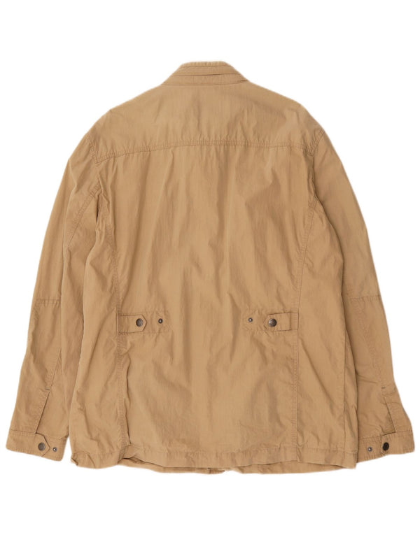 Marlboro Classics Mens Hooded Utility Jacket UK 44 2XL Beige