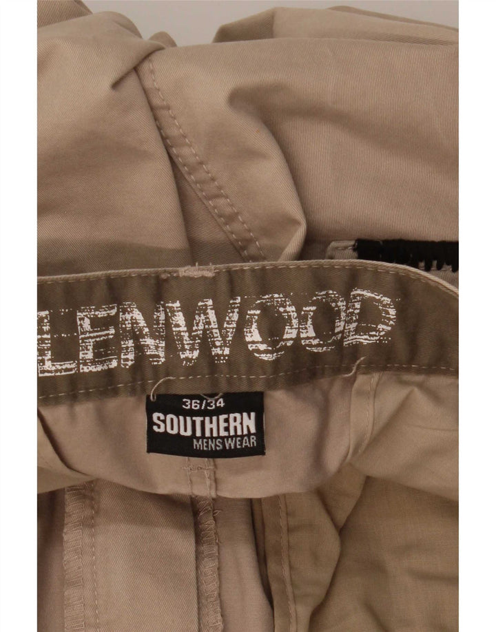 Pantalones cargo rectos Southern para hombre W36 L29 Beige