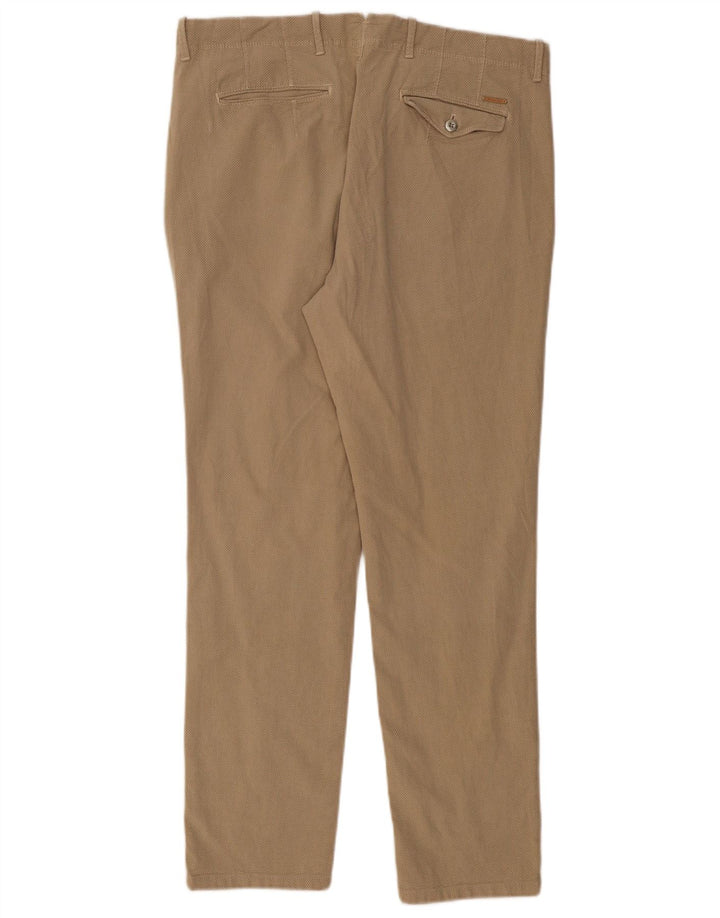 MASSIMO DUTTI Pantalón Chino Slim Fit Hombre EU 46 XL W36 L30 Algodón Beige