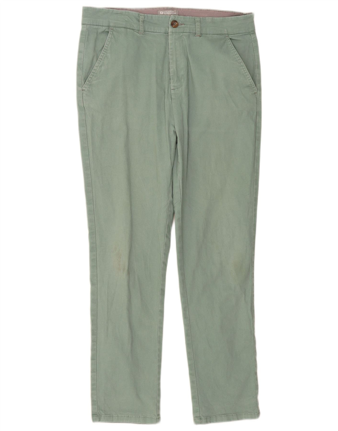MOUNTAIN WAREHOUSE Pantalón chino ajustado para hombre W32 L29 Verde