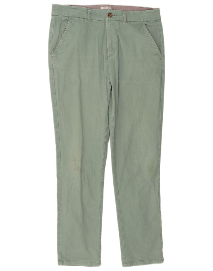 MOUNTAIN WAREHOUSE Pantalón chino ajustado para hombre W32 L29 Verde
