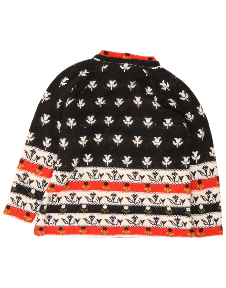 Maria Giovanna - Jersey con cuello alto para mujer, IT 42, mediano, negro