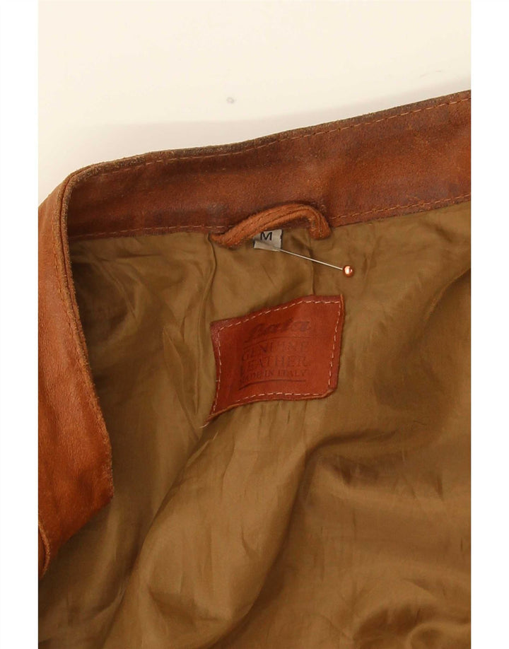 Bata Chaqueta de cuero para hombre UK 38 Marrón medio