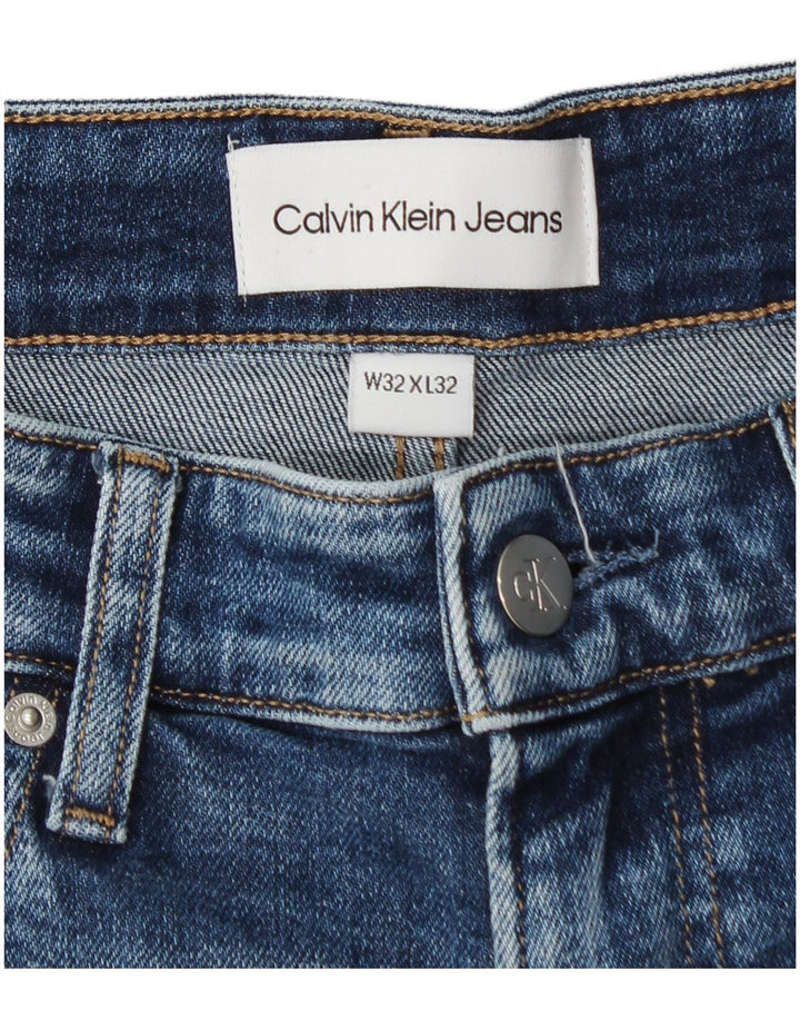 Calvin Klein Jeans rectos para hombre W32 L27 Algodón azul