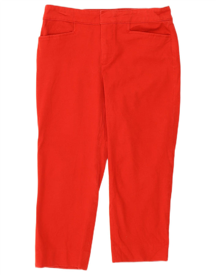 Chaps Pantalones capri rectos para mujer US 4 Small W28 L20 Algodón rojo