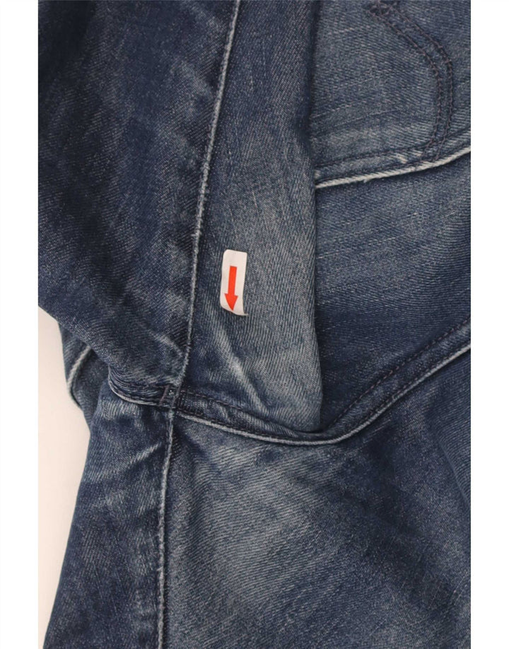 Vaqueros rectos desgastados para hombre Levi's W33 L34 Algodón azul
