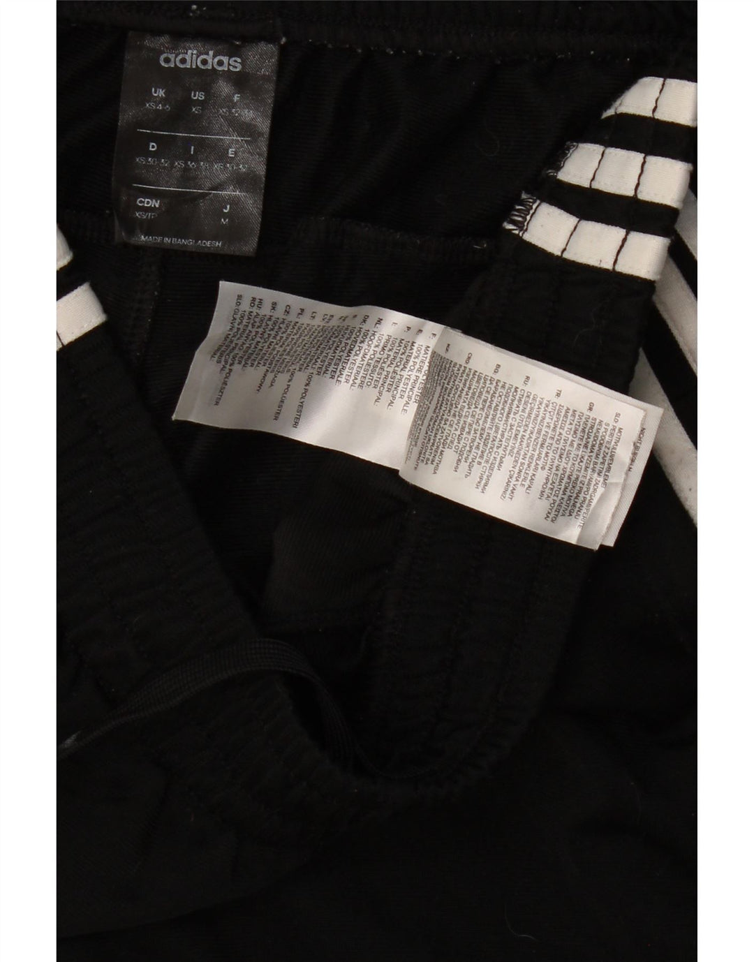 ADIDAS Pantalones de chándal para mujer ES 4/6 XS Negro Poliéster