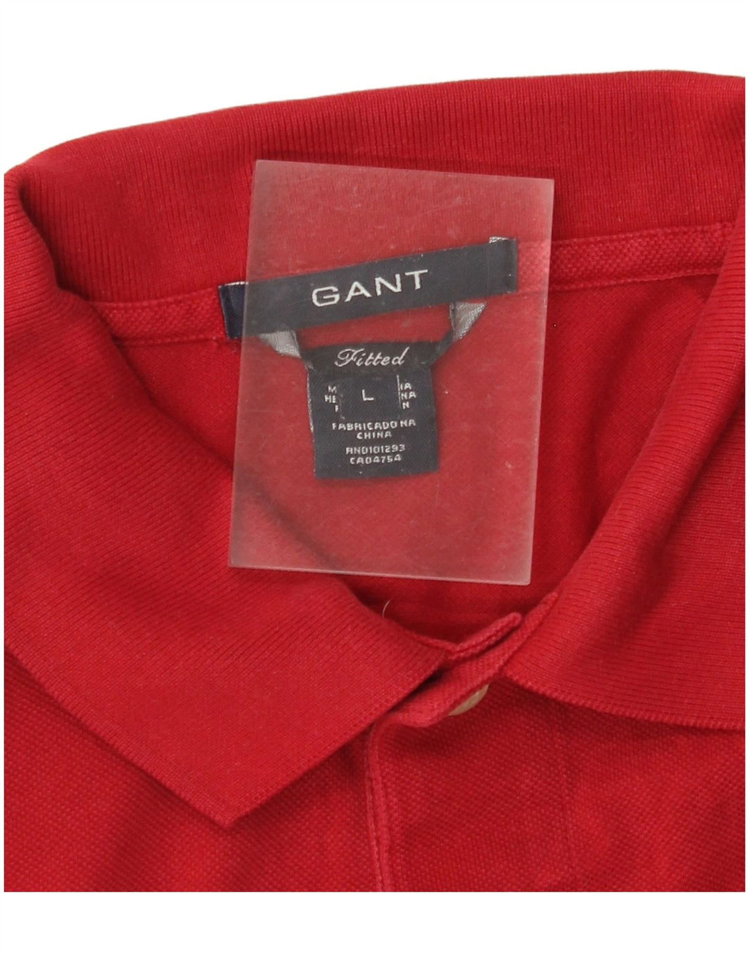 GANT Polo entallado para hombre de algodón rojo grande