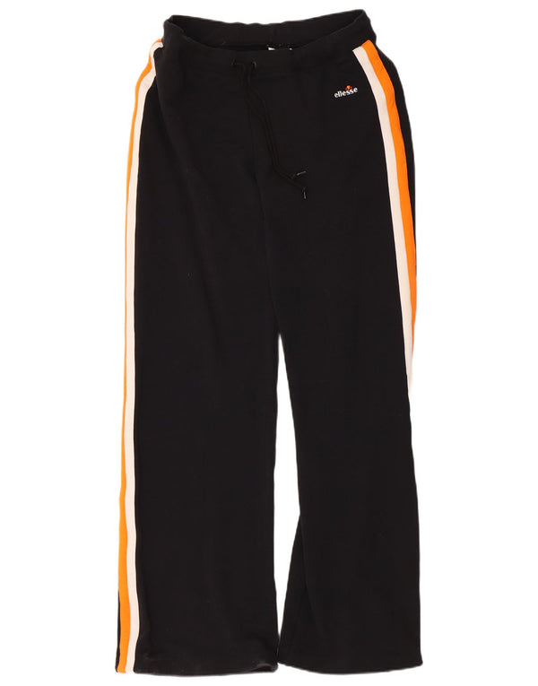 Ellesse Pantalones De Chándal Para Mujer UK 42 Mediano Negro Colorblock Algodón