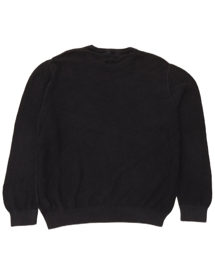 Marks & Spencer - Jersey de cuello redondo para hombre, color azul, 2XL, azul marino