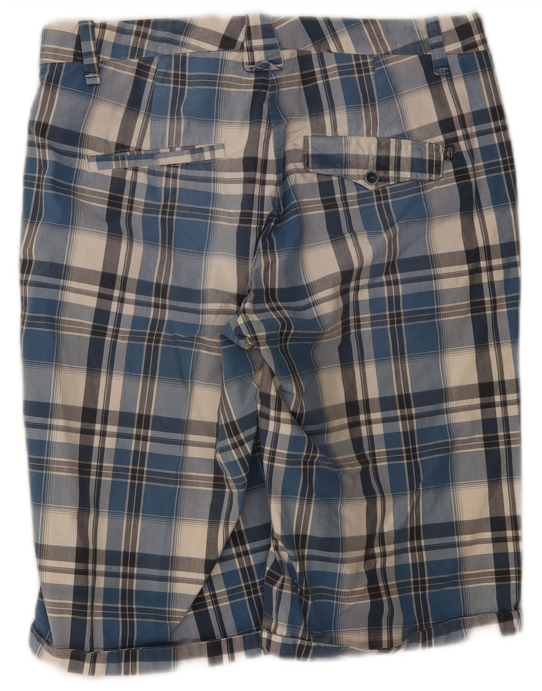 Pantalones cortos chinos Dondup para hombre W33 Medium Blue Check