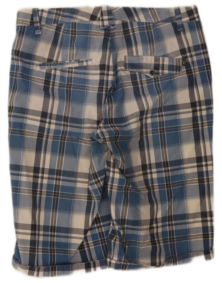 Pantalones cortos chinos Dondup para hombre W33 Medium Blue Check