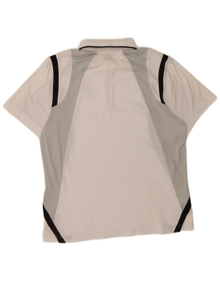 Polo Lotto Hombre Grande Blanco Colorblock Poliéster