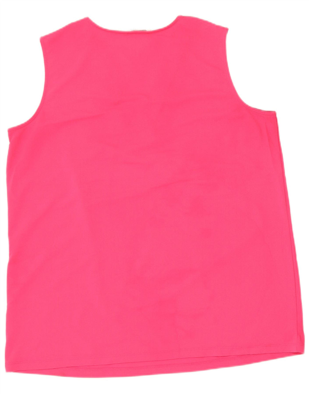 CALVIN KLEIN Top sin mangas para mujer UK 46 Grande Poliéster rosa