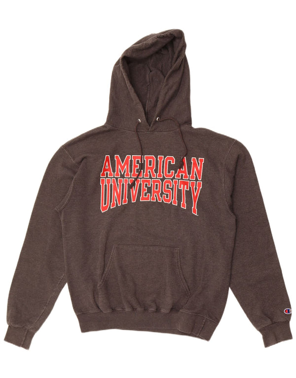 Champion Sudadera Con Capucha Y Estampado De American University Para Hombre Gris Medio