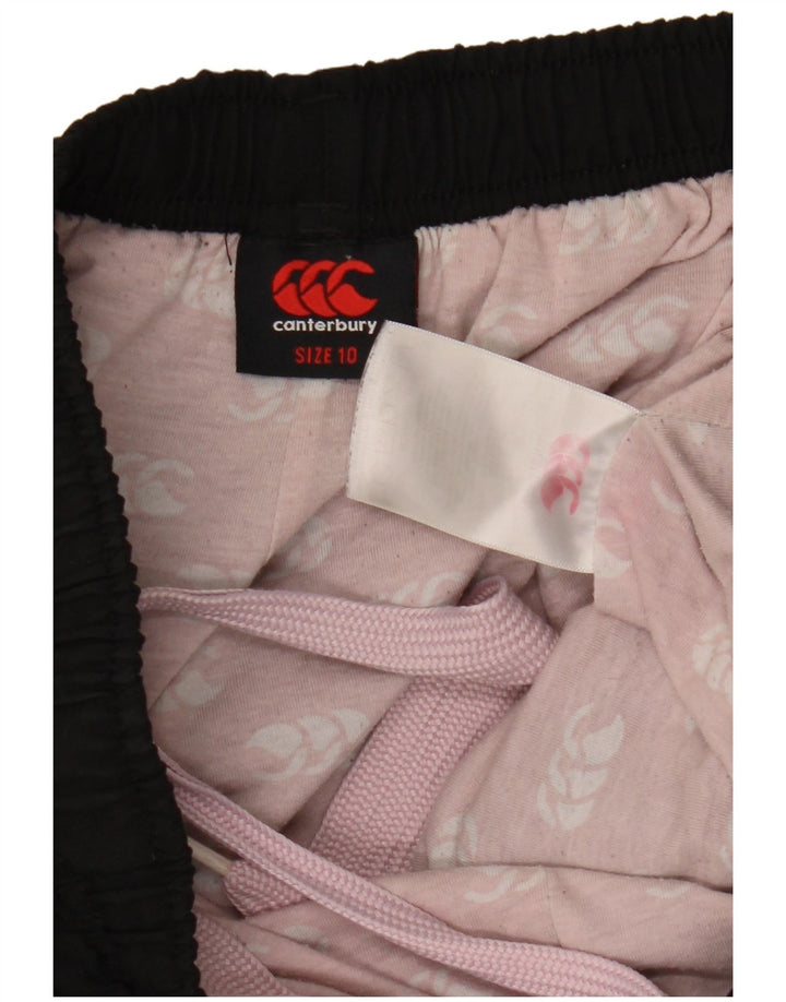 CANTERBURY Pantalones de chándal gráficos para mujer UK 10 Small Black