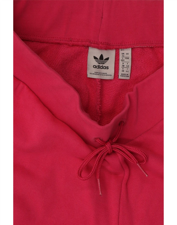 ADIDAS Pantalones de chándal para mujer Joggers UK 12 Algodón rosa medio