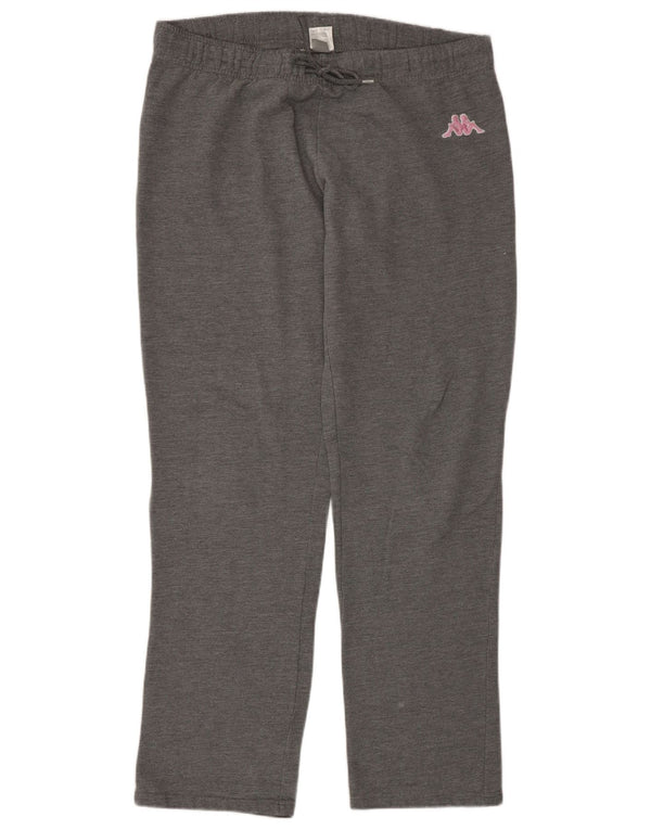 Kappa Pantalones de chándal para mujer UK 44 Algodón moteado gris medio