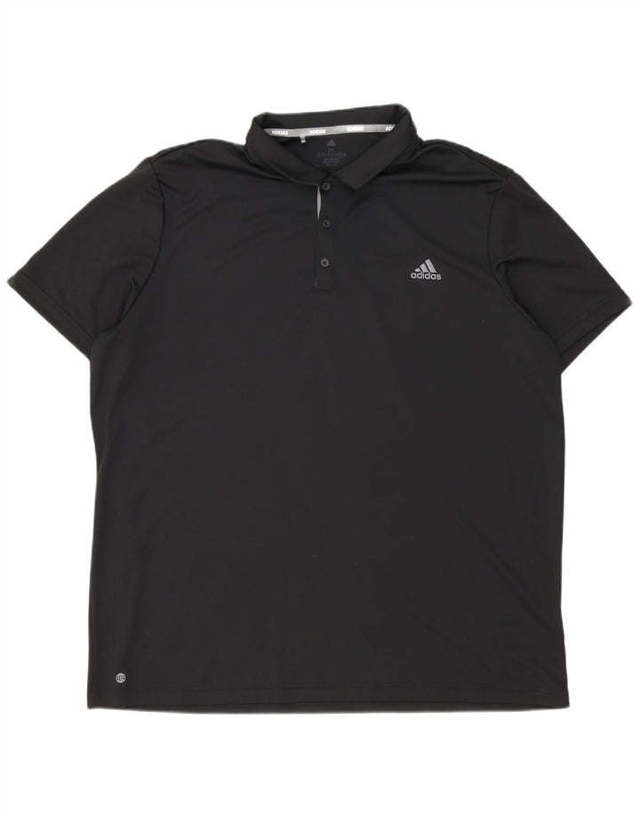 Adidas Polo Aeroready para hombre 2XL Poliéster negro