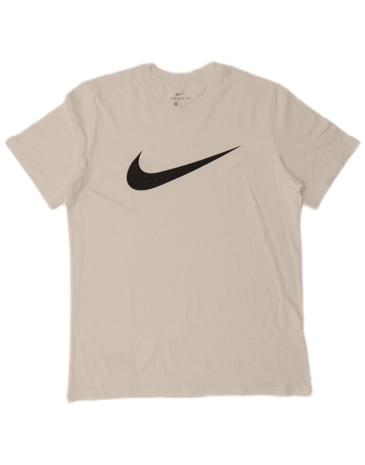 NIKE Mens Graphic T-Shirt Top Medium White