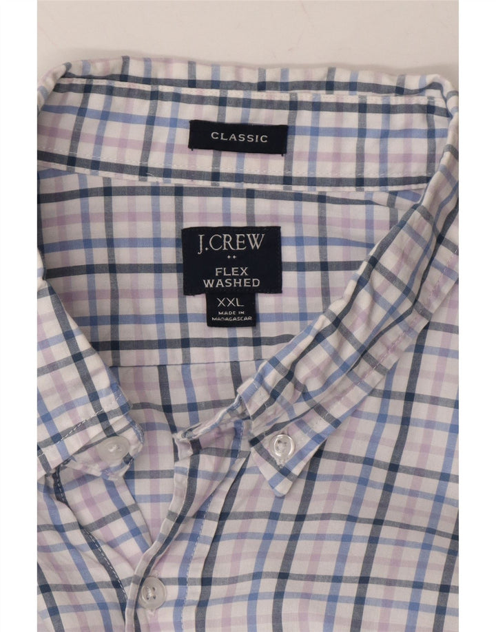 J. CREW Mens Flex Classic Fit Shirt 2XL Multicoloured Check Cotton Vintage J. Crew and Second-Hand J. Crew from Messina Hembry 