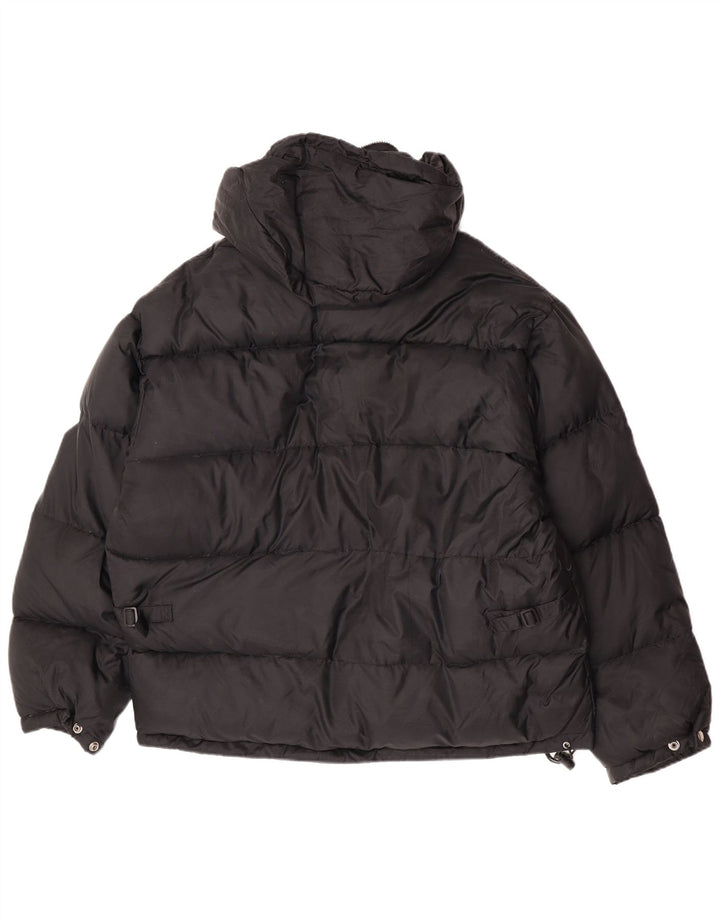 Energie Chaqueta acolchada con capucha para hombre UK 42 XL Negro