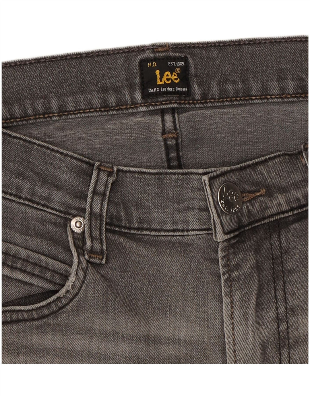 LEE Mens Straight Jeans W30 L26 Grey