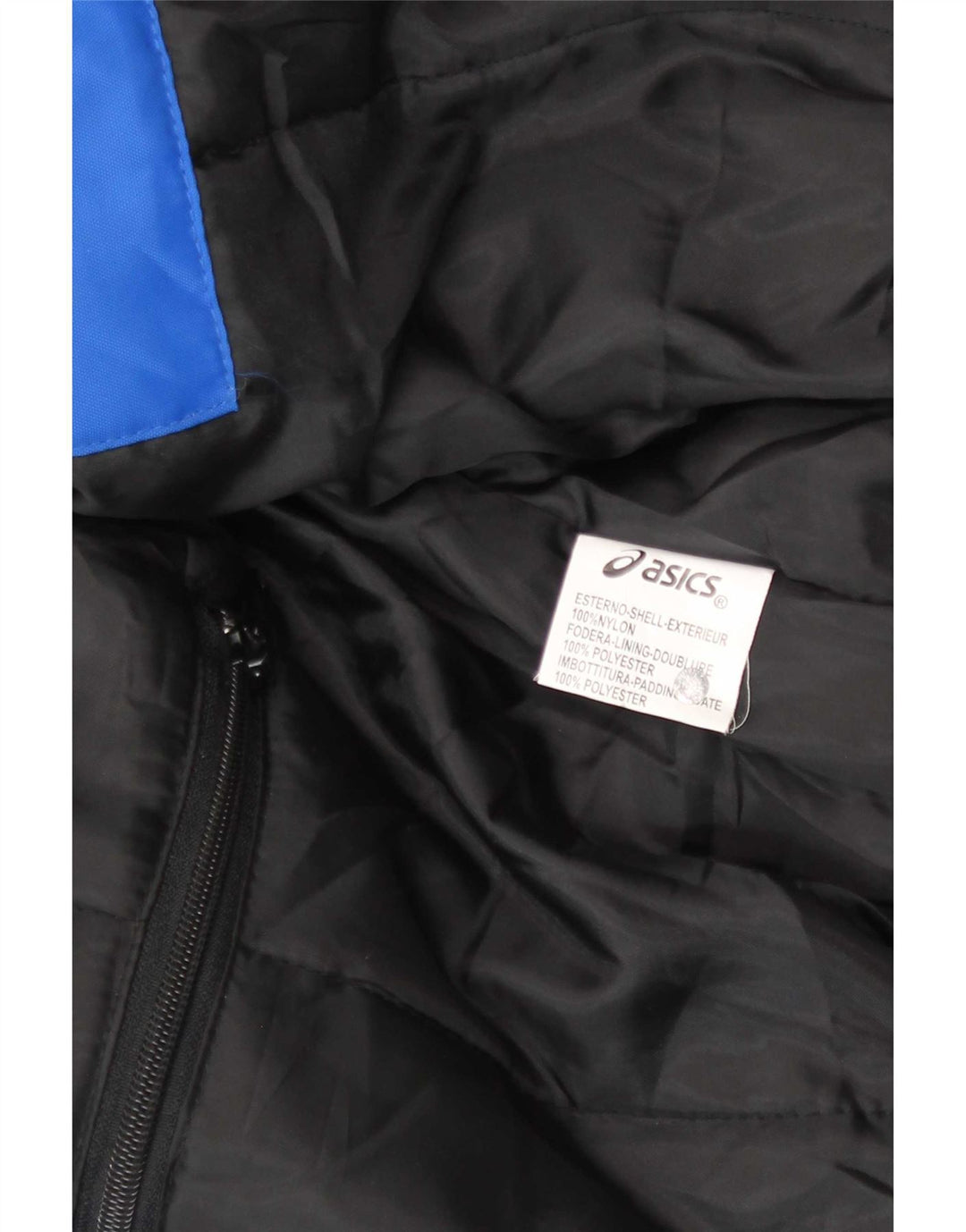 Asics - Chaqueta de chándal para hombre, nailon azul grande