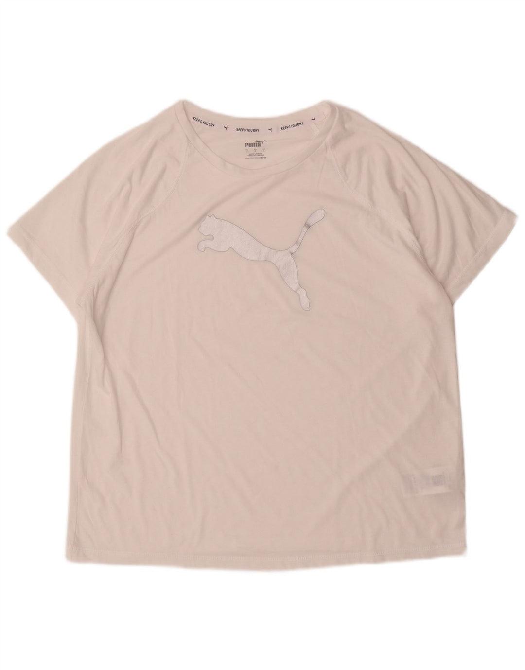 Puma - Camiseta gráfica para hombre, talla grande, poliéster blanco