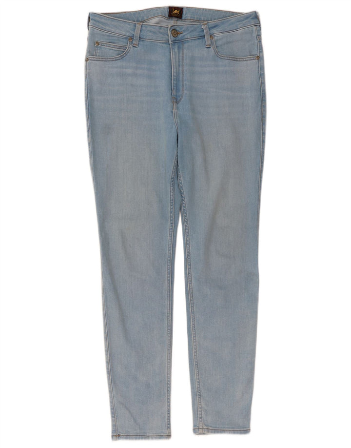 LEE Mujer Scarlett High Skinny Jeans W32 L28 Algodón Azul