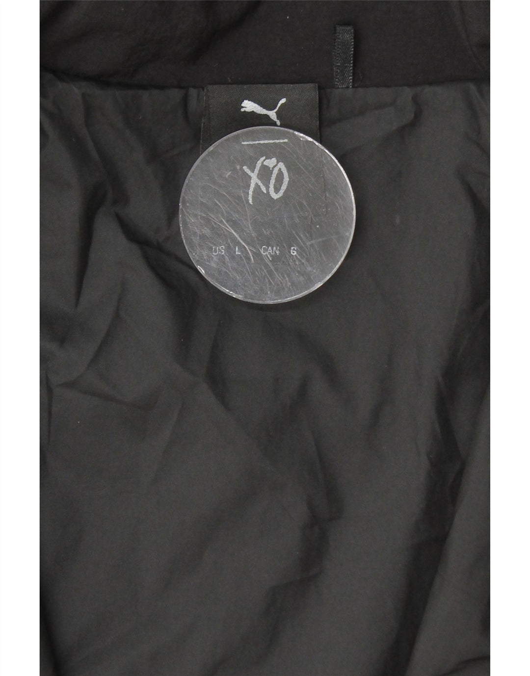 PUMA Mens Graphic Tracksuit Top Jacket Large Black Colourblock