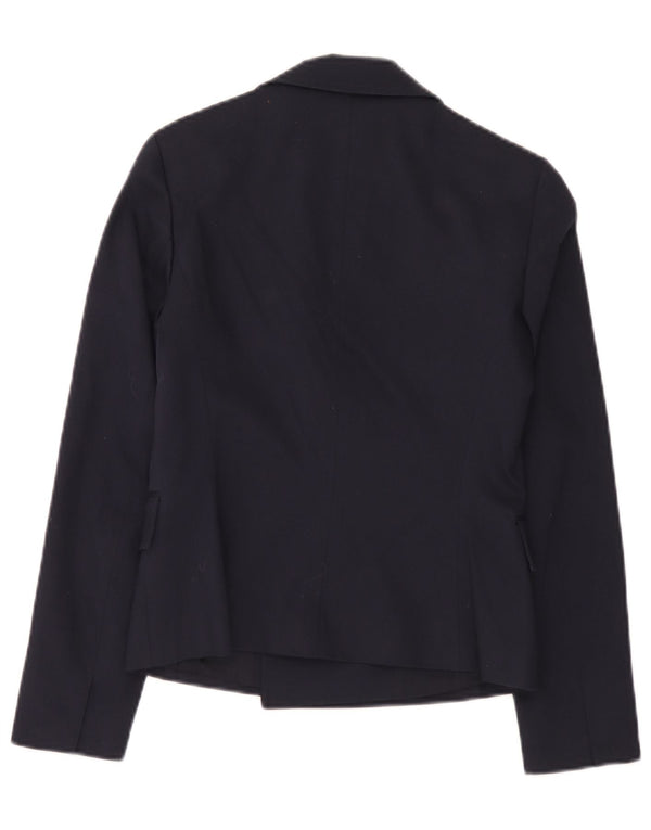 Hugo Boss Chaqueta tipo blazer con doble botonadura para mujer UK 6 XS Algodón azul marino