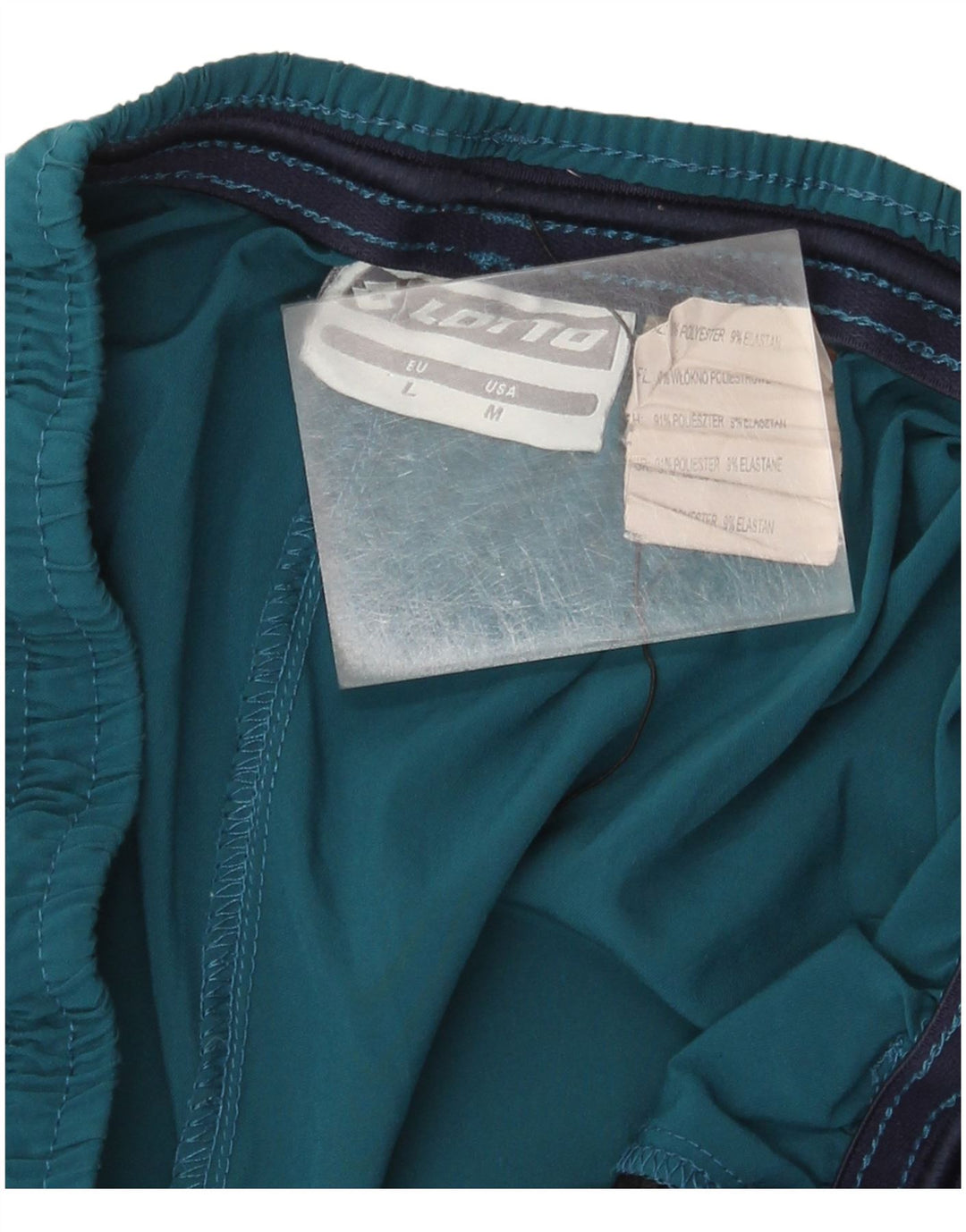 Lotto Pantalón Corto Deportivo Hombre Poliéster Azul Grande