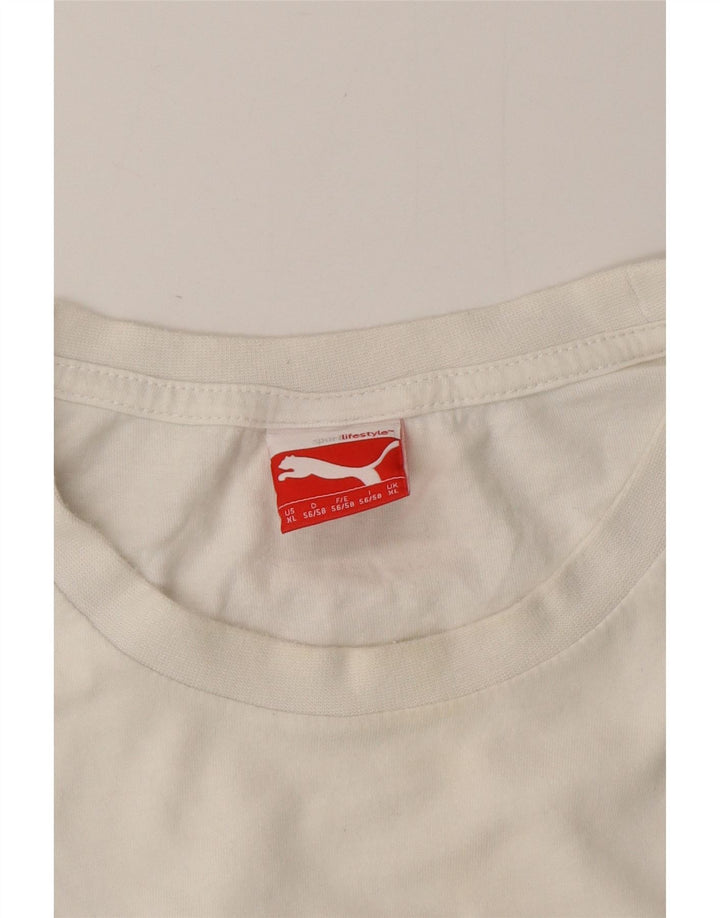 PUMA Camiseta gráfica para hombre Top XL Blanco