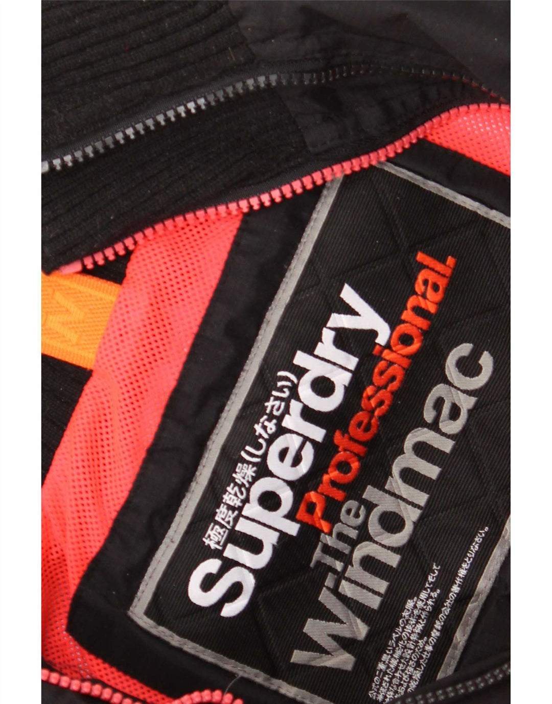 Superdry Chaqueta impermeable con capucha Windmac para mujer, talla 36, poliéster negro pequeño