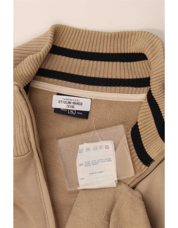 Champion Chaqueta De Chándal Para Hombre XL Algodón A Rayas Beige