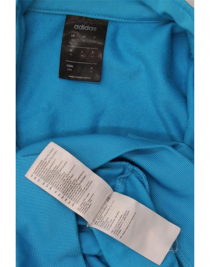 Adidas Hombre Chaqueta De Chándal Con Estampado Gráfico Poliéster Color Block Azul Medio