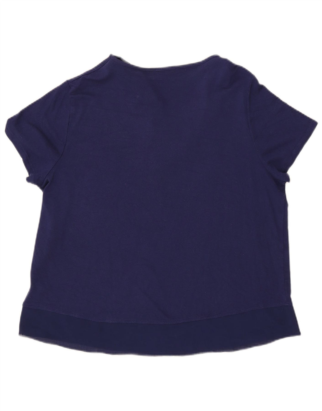 Marks & Spencer Blusa para mujer Top UK 46 Large Viscosa azul marino