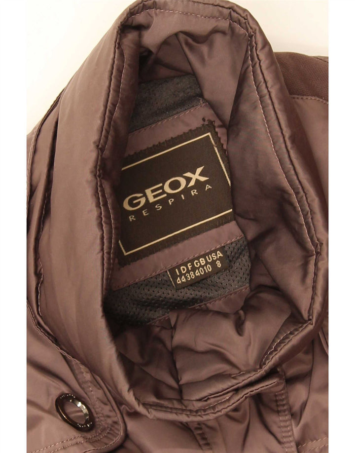 Geox Mujer Respira Chaqueta Acolchada UK 10 Small Brown