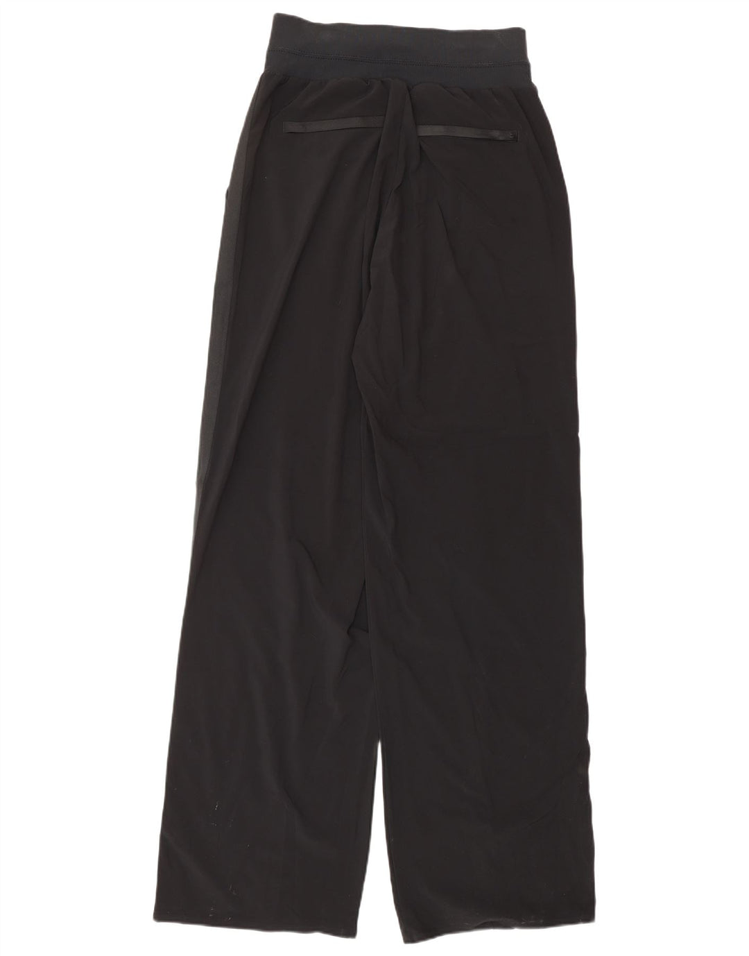 ATHLETA Pantalones de chándal de pierna ancha para mujer US 6 mediano negro poliéster