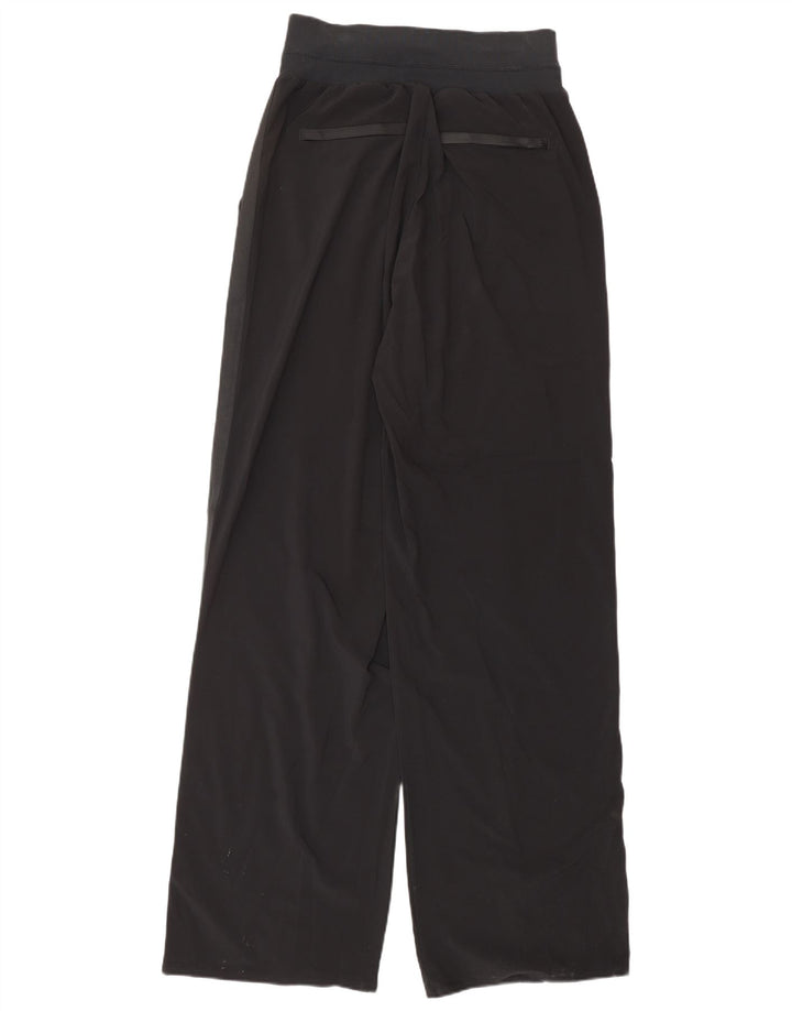 ATHLETA Pantalones de chándal de pierna ancha para mujer US 6 mediano negro poliéster